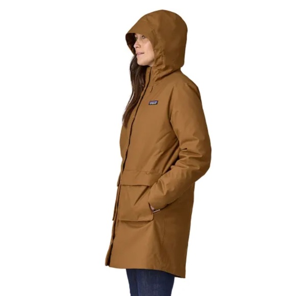 NWT Patagonia Women's Pine Bank 3-in-1 Parka Nest Brown Neutral Medium M Coat - Picture 9 of 10